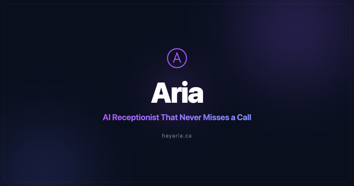 Preview image from Aria — AI Receptionist That Never Misses a Call